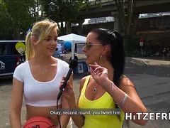 Die Blonde aus Germany ist ständig geil